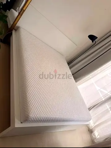 Ikea Queen size bed with mattress and storage drawers