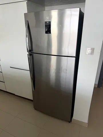 Electrolux Stainless Steel Double Door Refrigerator - Good Condition