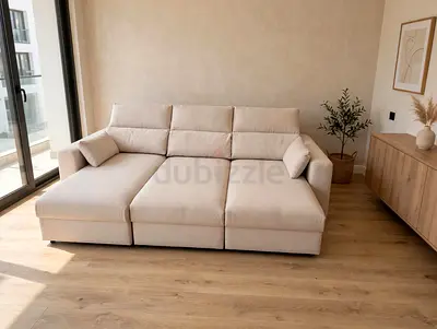 IKEA Esklstuna L shape Sofa Bed Beige