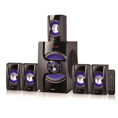 5.1 Home Theater Speaker System with Subwoofer and Remote