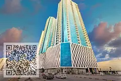Two-bedroom apartment with a living room for sale in Al Waha Towers.