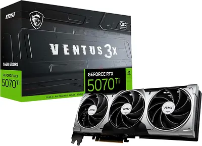 MSI Ventus 3X RTX 5070 Ti 16 GB OC Graphics Card