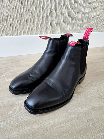 Australian Rossi Colt 503 Black Leather Chelsea Boots - Men's (worn once)