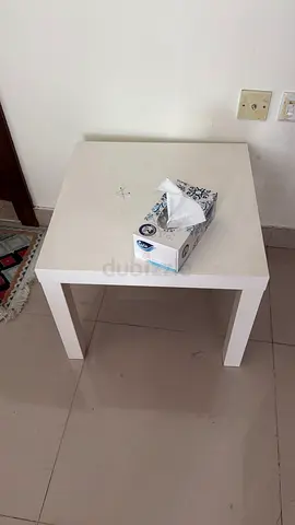 IKEA set of modern white side tables