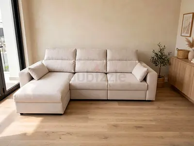 IKEA Esklstuna L shape Sofa Bed Beige
