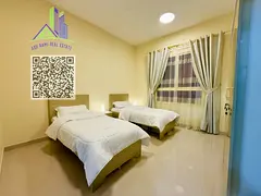 First occupancy, luxurious and elegant two-bedroom apartment with a living room, fully furnished wit