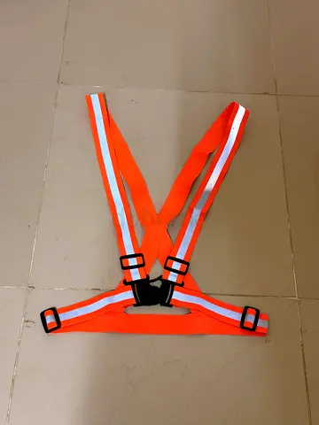 High-Visibility Reflective Safety Harness/Running Vest (Orange)