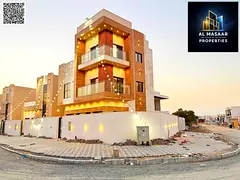 A three-story villa on a corner lot with a large area, directly from the owner, with easy bank finan