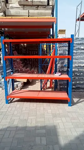 Heavy Duty Industrial Pallet Racking Shelves - 4 Tier Steel Rack