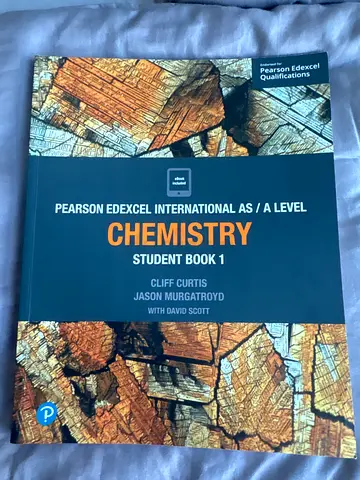 Pearson Edexcel International AS/A Level Chemistry Student Book 1 (A Level)