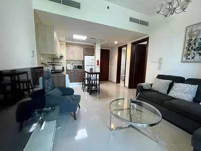 Stylish Fully Furnished 1BHK with 12 Cheques