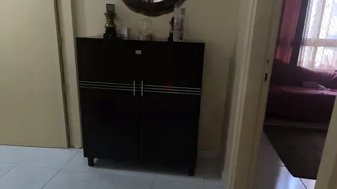Dark Wood Storage Cabinet / Shoe Cabinet - Good Condition