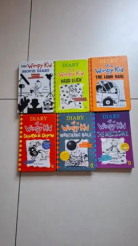 Set of hardcover wimpy kid books