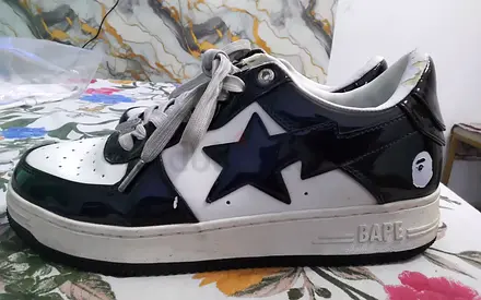 BAPE STA Black & White Sneakers - Authentic BAPE STA (US size not specified)