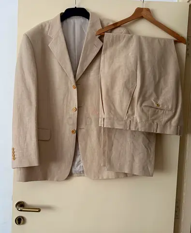 Pierre Cardin Men’s 2 pieces Linen Suit/Size EUR 56C/ US 46/ UK 46