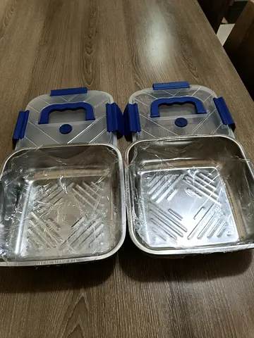 2 New Stainless Steel Lunch Boxes / Food Containers
