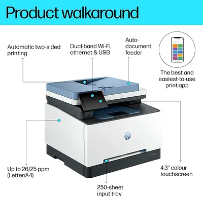 HP | Color LaserJet Multifunction Printer | Automatic Duplex | Free Delivery | Warranty | MFP3303FDW
