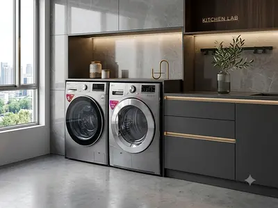 LG 9kg Washing Machine & 9kg Dryer Set – New Model, Slightly Used