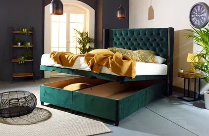💤 Luxury Sleep Bed – Comfortable Design with Hidden Hydraulic Storage