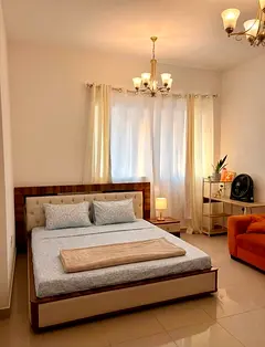 Master Bedroom with Attached Bath | Family Building | 3450 AED(All include)  Ready to move in