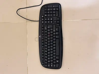 Logitech wired USB keyboard - used, working