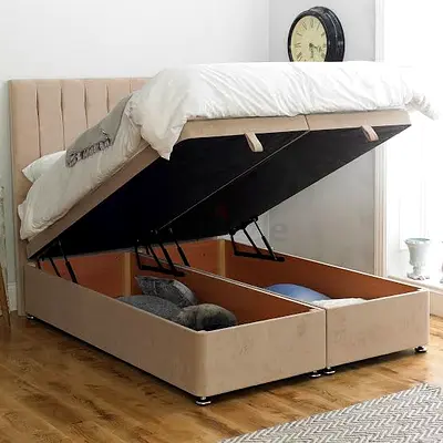 🚀 Space-Saving Hydraulic Bed – Smart Storage & Modern Luxury