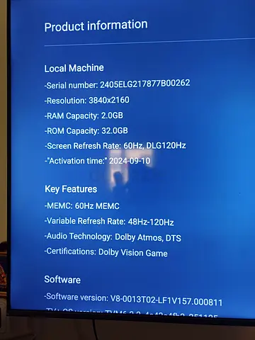 TCL 55" QLED 4K Google TV - Purchased In 2024 - September