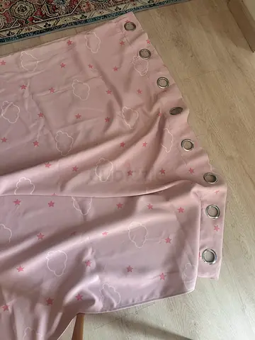 Pink curtains - 2 pieces 135x 200 cms