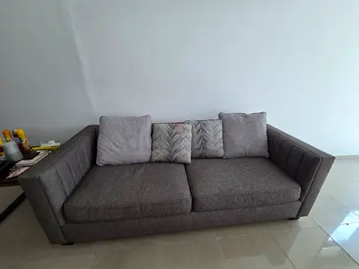 Gray 3-seater sofa bed in good condition