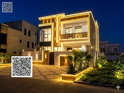 6 rooms and a roof terrace, street and alleyway, luxury finishing, central air conditioning, Al-Haliyo 2, close to all services