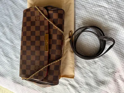 Authentic Louis Vuitton Favorite MM Damier Ebene