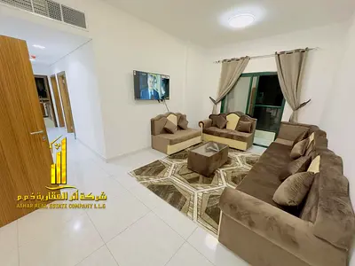 ✨ أفخم شقة غرفتين وصالة للإيجار الشهري في الراشدية 2 مقابل حديقة السيدات وبالقرب من كورنيش عجمان✨  غرفتين وصالة مفروش بالكامل +2 حمام بمساحة واسعة وتص
