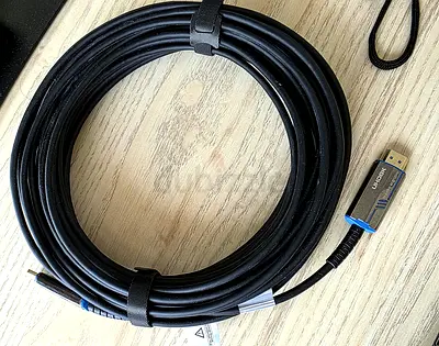 8K fiber optic HDMI 2.1 cable, 15 m, 48Gbps, 4K 120Hz gaming tested