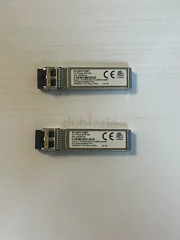 Pair of Fortinet SFP Optical Transceiver Modules (Compatible 1G/10G)