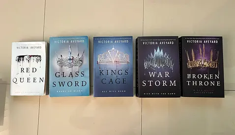 Red Queen series (5 paperback books) by Victoria Aveyard