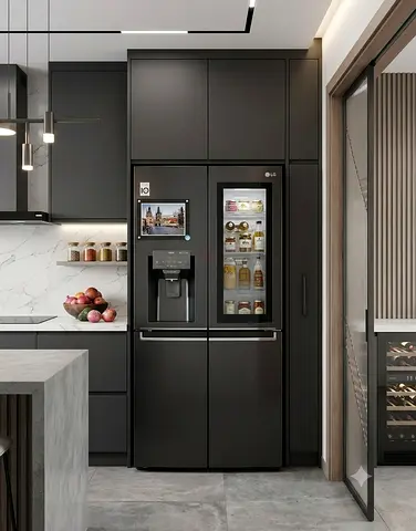 LG InstaView 4-Door French Door Fridge Freezer – Latest Model, Like New Condition