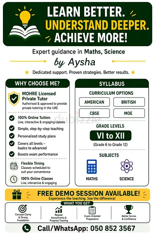 Maths and Science Tutoring