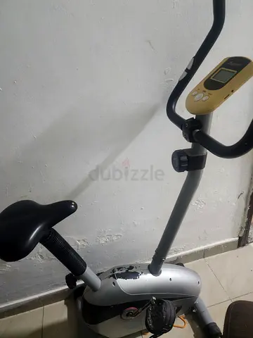 Used stationary exercise bike with meter - working condition