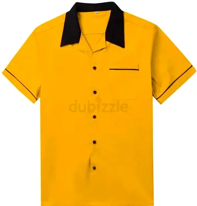 Mustard Yellow Uniform Shirt with Standard Sizes (Small/Medium/Large) AED 15 Only !!