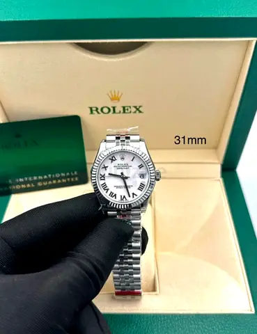 Luxury-Style 31mm Automatic Watch – Silver Jubilee Bracelet