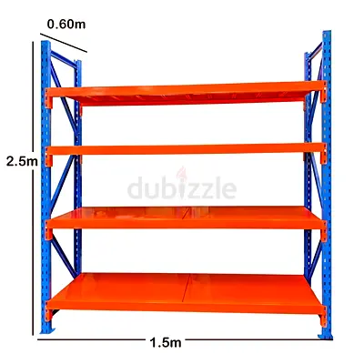 Heavy Duty Industrial Storage Rack Shelving 1.5m x 2.5m x 0.6