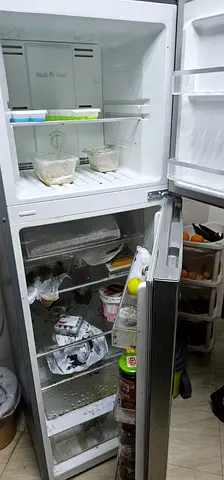 Used double-door refrigerator