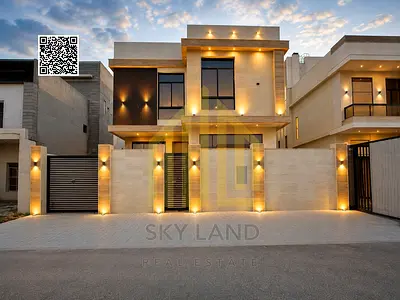 Luxury villa - 3 floors - registration fees included - in a good location - close to all services - excellent finishing - the best in Ajman