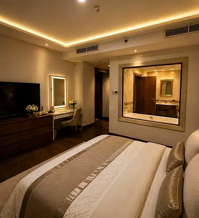 En-suite Master bedroom in penthouse