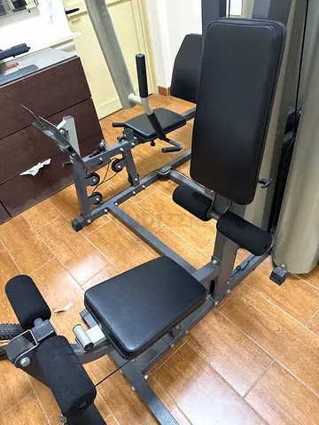Multi-function weight bench with preacher curl and leg developer