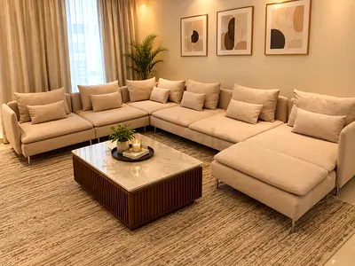Selling Premium Quality IKEA soderhamn u Shape sofa beige