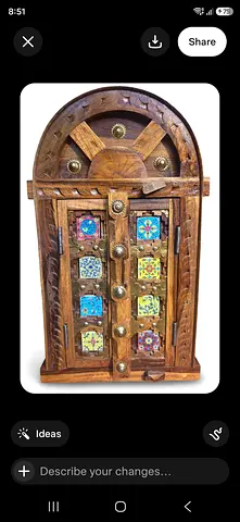 Beautiful brand new rosewood Arabian door 48x30 cms big for sale.