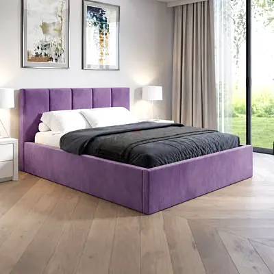 Purple New Queen size bed storage bed including mattres good quality Queen bed strong bed double bed