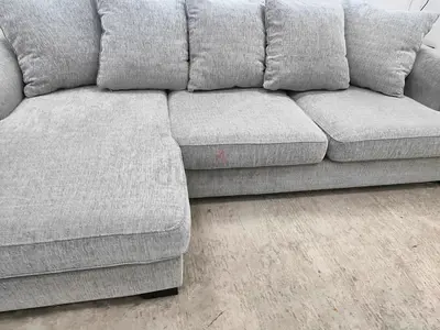 The one brand Kingston light grey lshape sofa