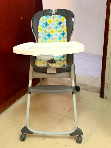 Used Peg Perego Adjustable Baby High Chair with Tray - Good Condition
